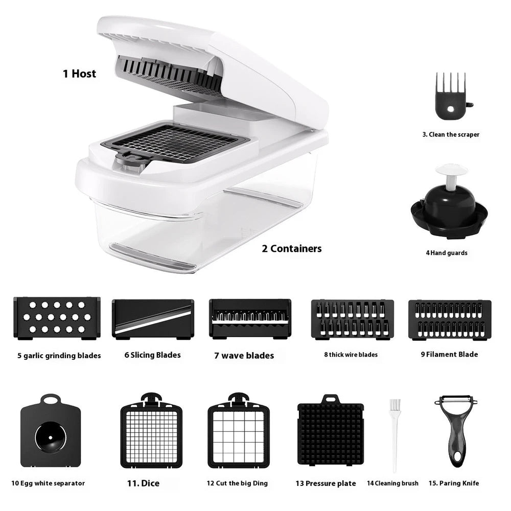 15-in-1 Vegetable Chopper & Food Prep System
