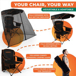 Bug Blocking Folding Camping Chair