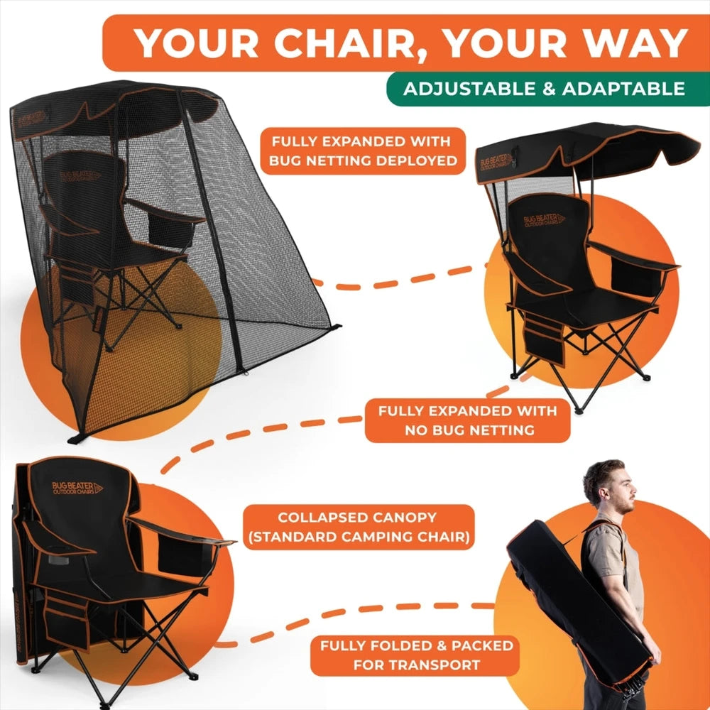Bug Blocking Folding Camping Chair