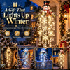 Hanging Snowflake Crystal LED Porch Light