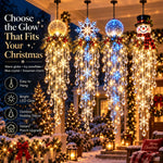 Hanging Snowflake Crystal LED Porch Light