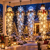Hanging Snowflake Crystal LED Porch Light