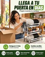 Three Tier Stainless Steel Dish Drying Rack