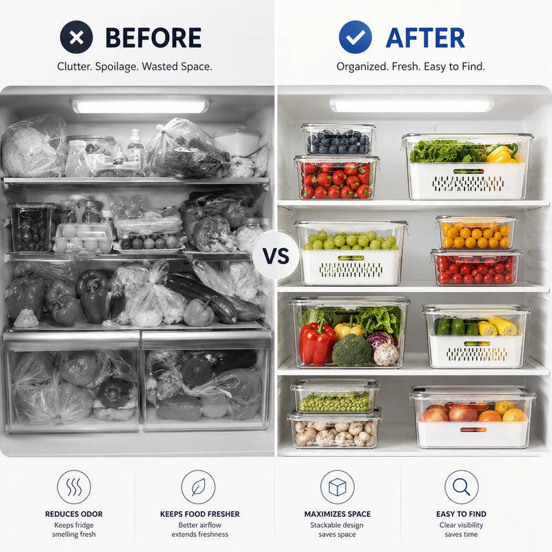 Fresh Produce Fridge Organizer Set