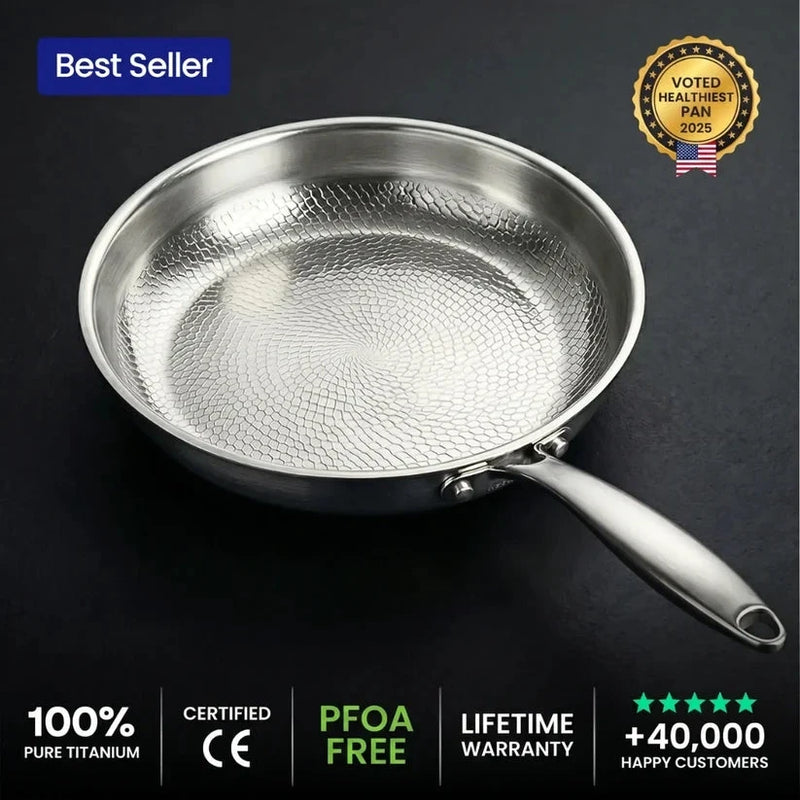 100% Pure Titanium Pan For A Toxin-Free Kitchen