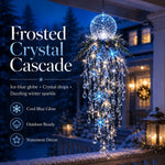 Hanging Snowflake Crystal LED Porch Light
