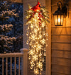 Hanging Snowflake Crystal LED Porch Light
