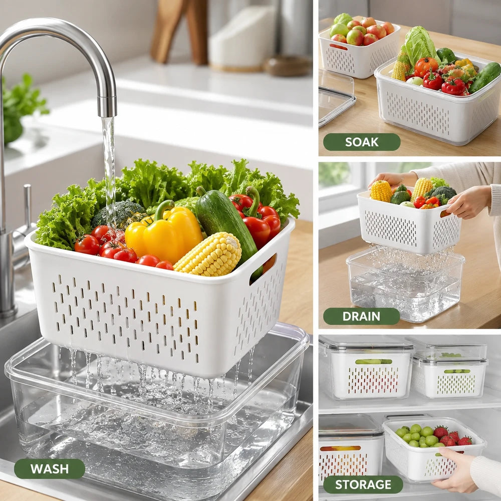 Fresh Produce Fridge Organizer Set