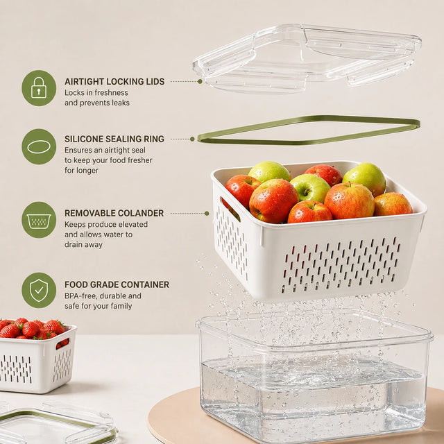 Fresh Produce Fridge Organizer Set