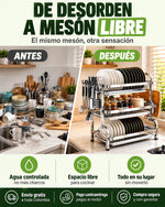 Three Tier Stainless Steel Dish Drying Rack