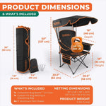 Bug Blocking Folding Camping Chair