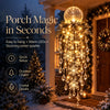 Hanging Snowflake Crystal LED Porch Light