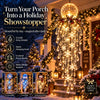 Hanging Snowflake Crystal LED Porch Light