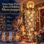 Hanging Snowflake Crystal LED Porch Light
